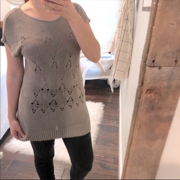 Bebe open knit sweater tunic/dress size medium - Picture 6 of 6